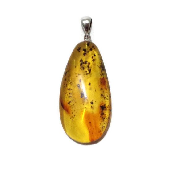 BALTIC Amber Pendant With Inclusion, 100% Real Natural Amber Pendant 9.1gr - Picture 2 of 9